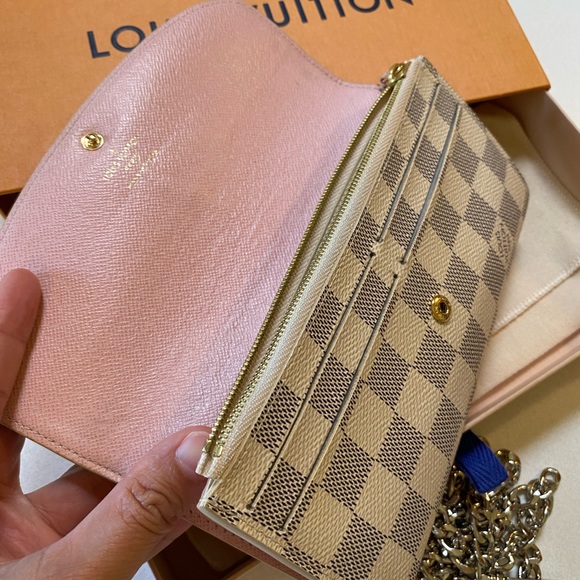 🎀LOUIS VUITTON Emilie Wallet Damier Azur - Picture 13 of 16